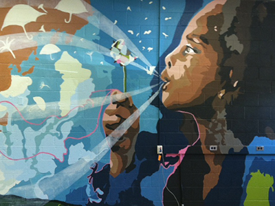 Bates Middle mural