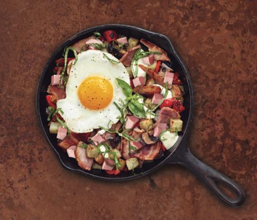Leftover Ham and Bacon Hash
