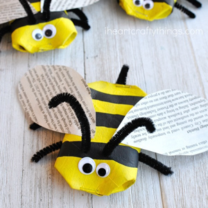 recycled bee craft 3