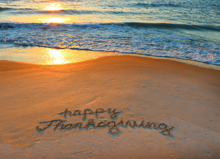 Celebrate Thanksgiving at the beach